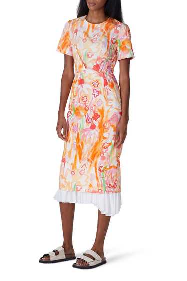 Marni Watercolor Floral Layered Dress