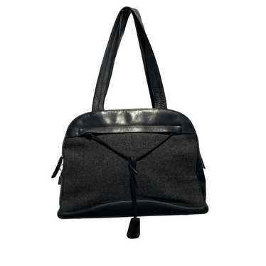 PRADA/Hand Bag/Leather/BLK/WOOL HANDBAG - image 1