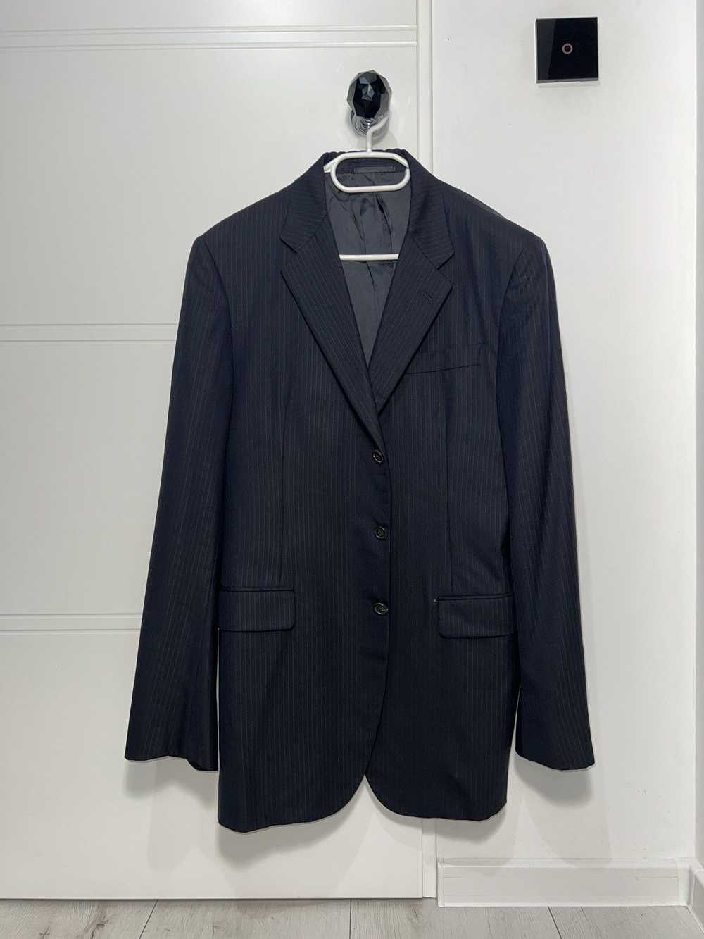 Designer × Luxury × Prada Navy Striped Suit Blaze… - image 2