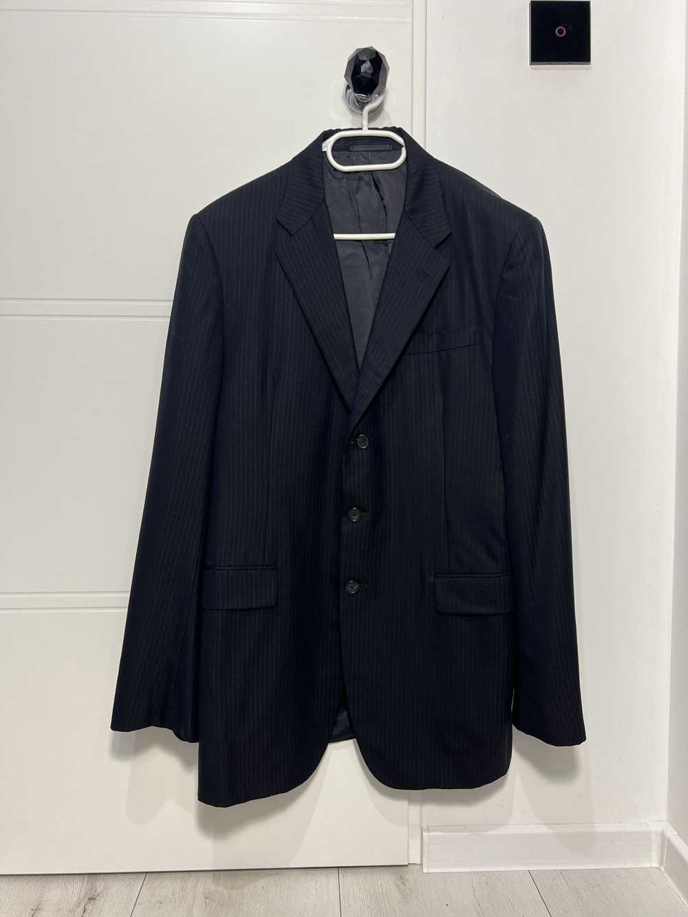 Designer × Luxury × Prada Navy Striped Suit Blaze… - image 3