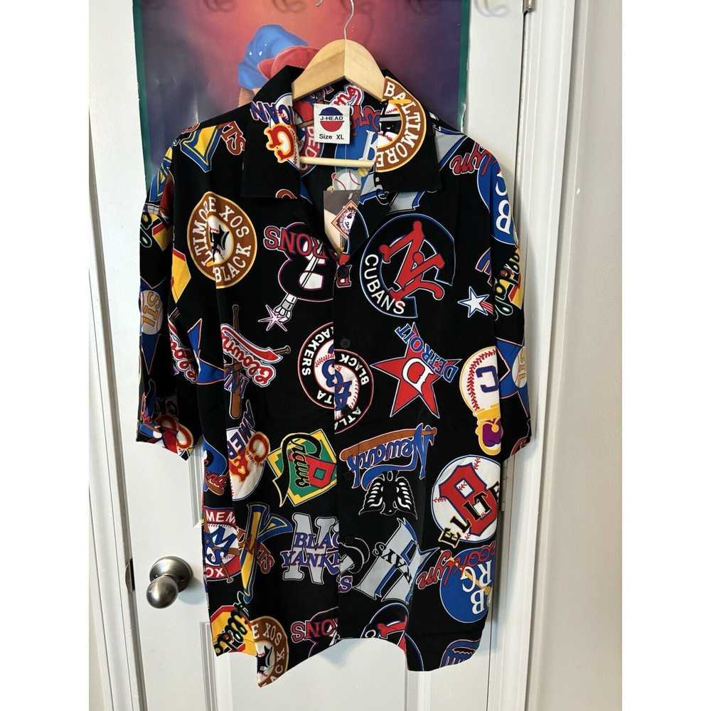 Rare vintage negro league hawaiian shirt black ra… - image 1