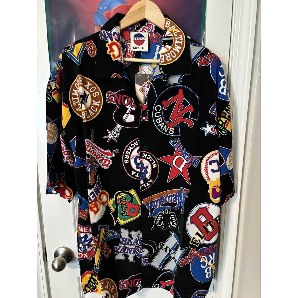 Rare vintage negro league hawaiian shirt black ra… - image 4