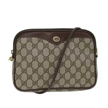 Gucci GUCCI GG Supreme Shoulder Bag PVC Beige 97 … - image 1