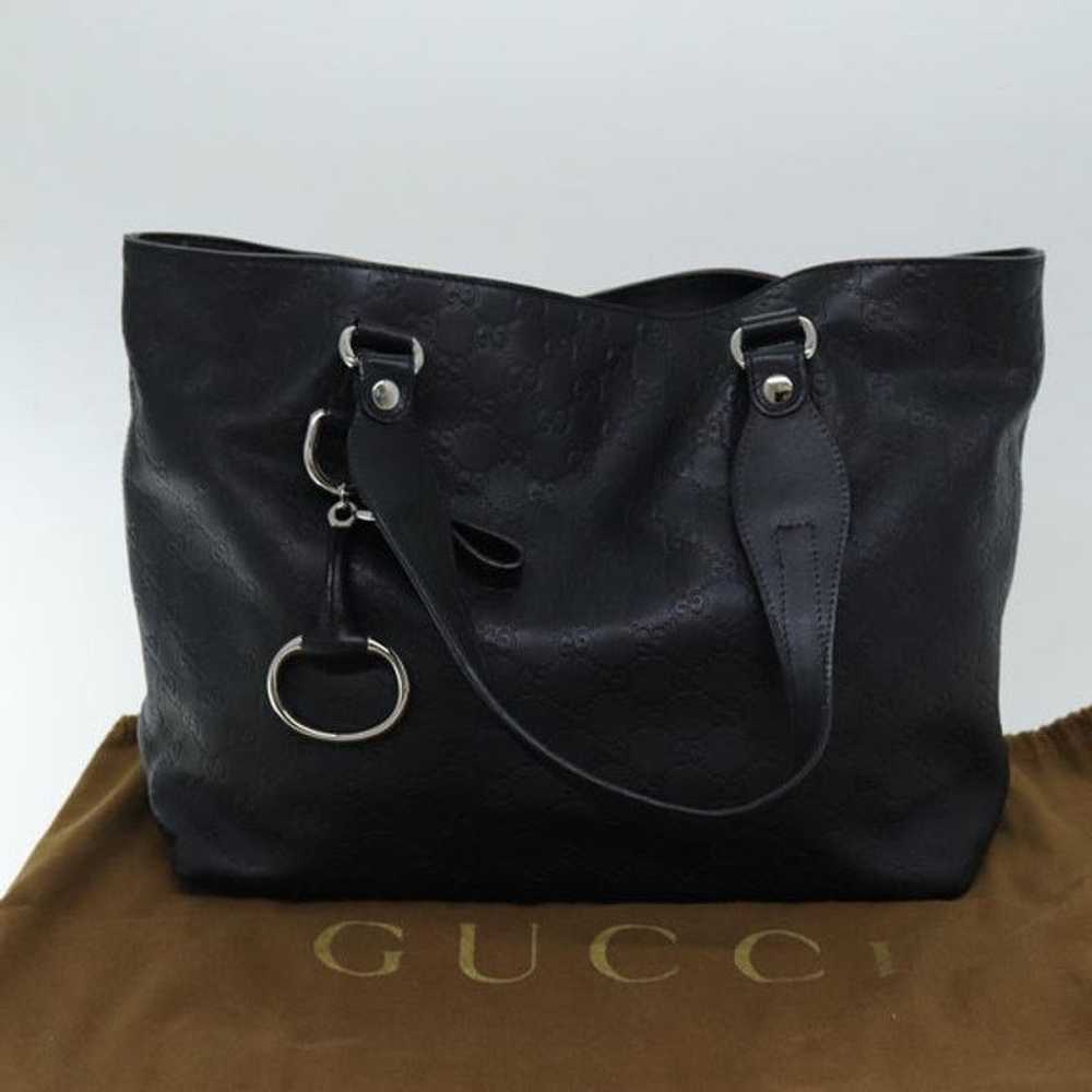 Gucci GUCCI GG Canvas Guccissima Horsebit Tote Ba… - image 12