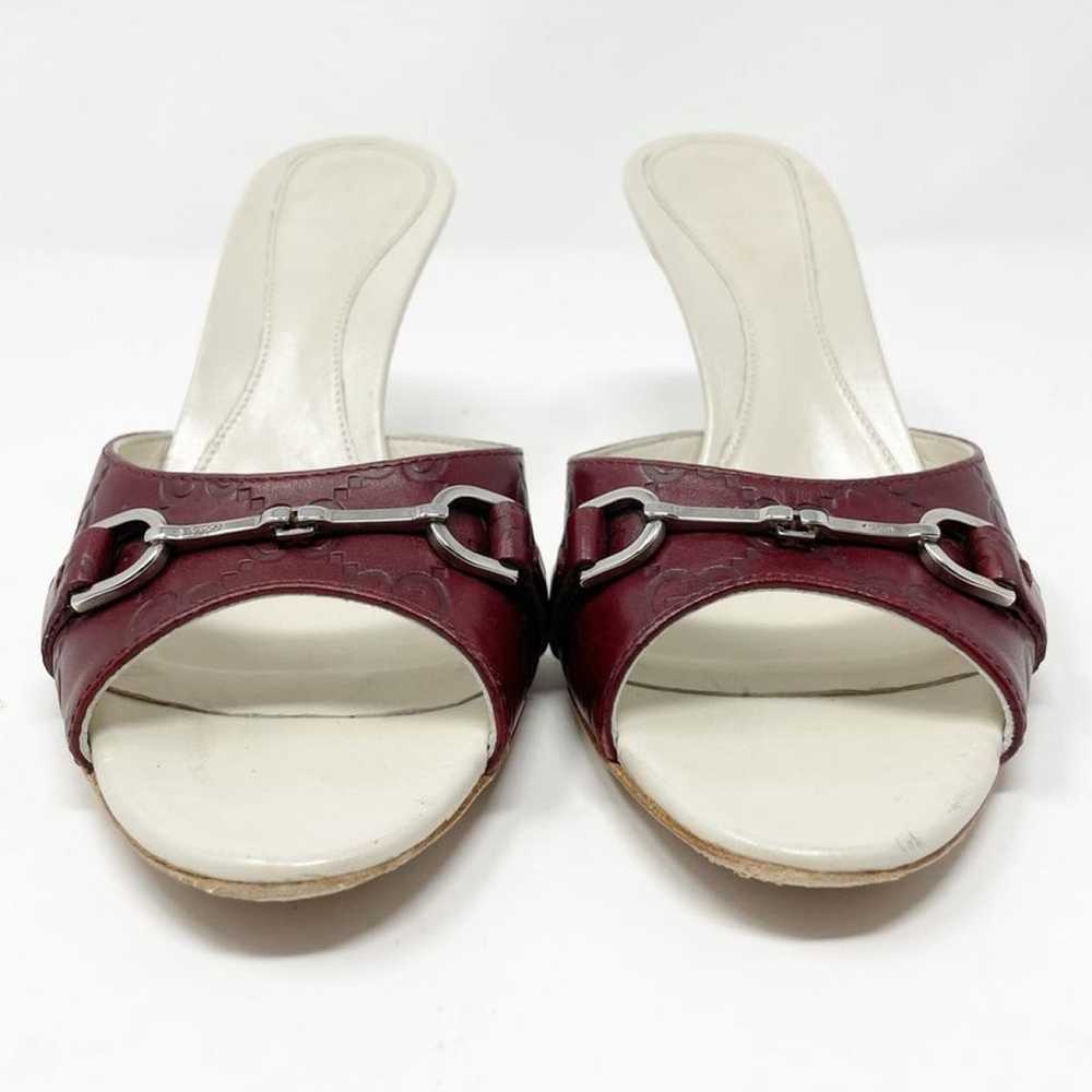 Gucci Double G leather sandal - image 4