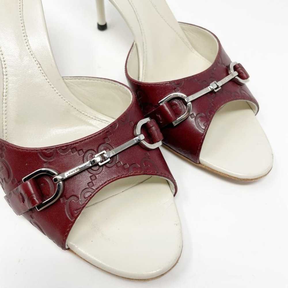 Gucci Double G leather sandal - image 5