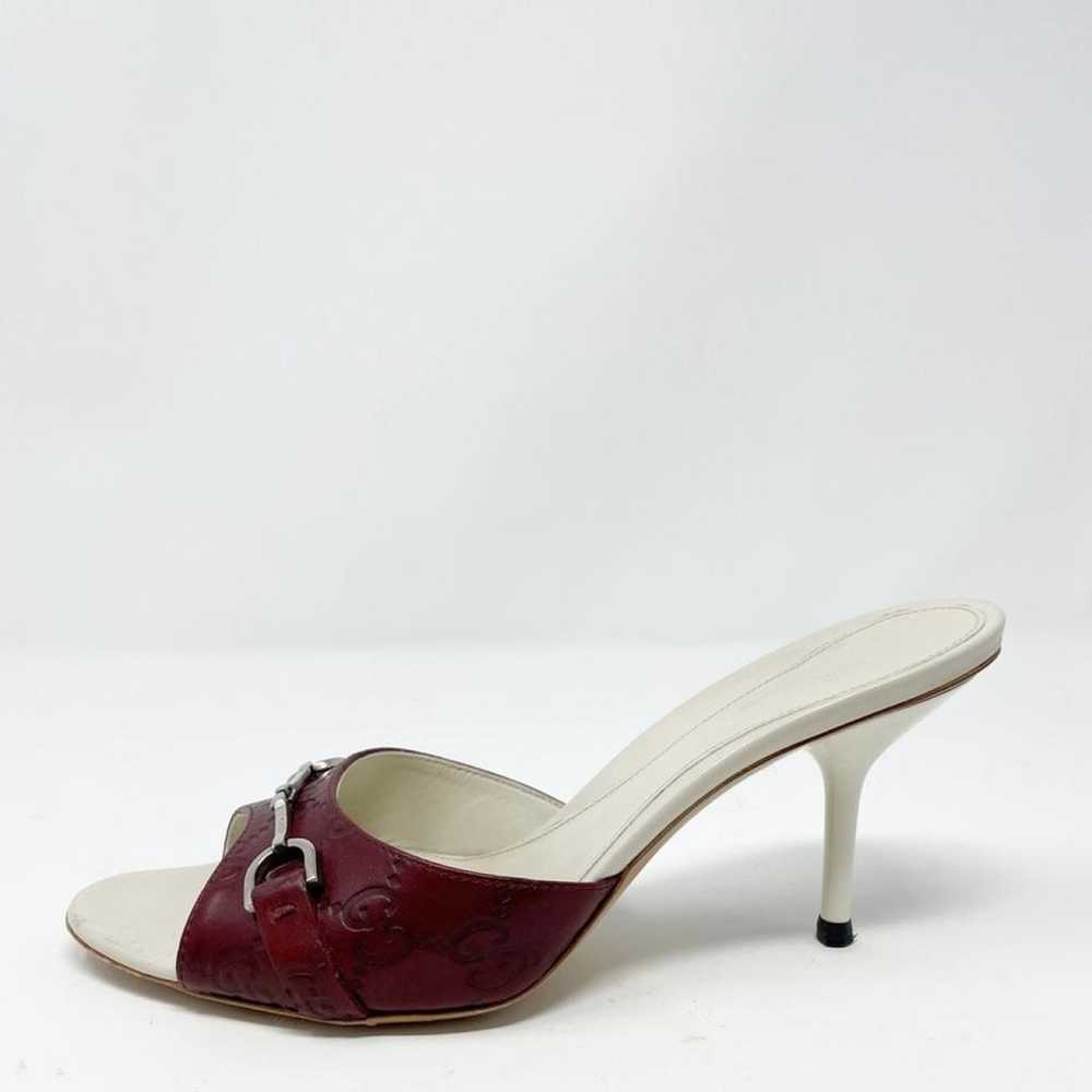 Gucci Double G leather sandal - image 6