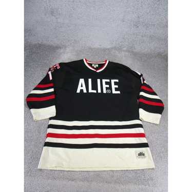 Alife Alife Hockey Jersey Mens Large Black Cotton 