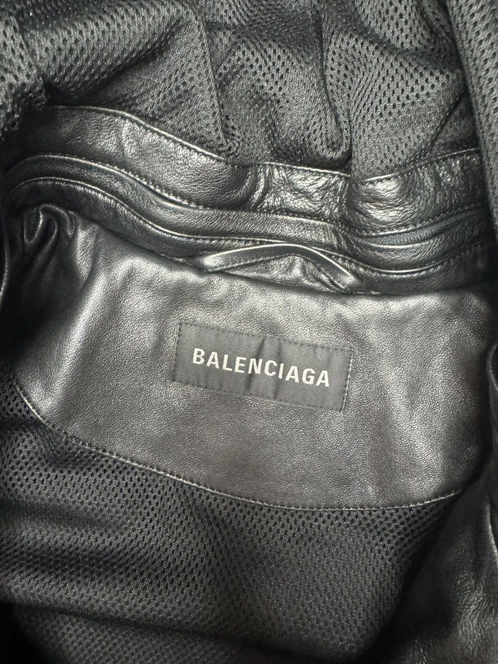 Balenciaga Balenciaga Leather 3B Jacket - image 4