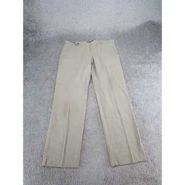 Theory Theory Pants Womens 8 Zenis Beige Linen Bl… - image 1