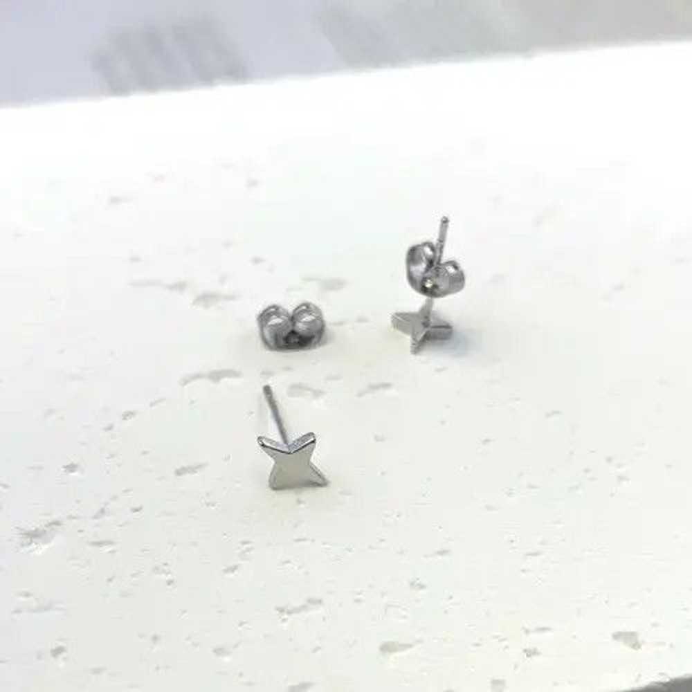 Streetwear Small Tiny Star Stud Earrings for Men … - image 4