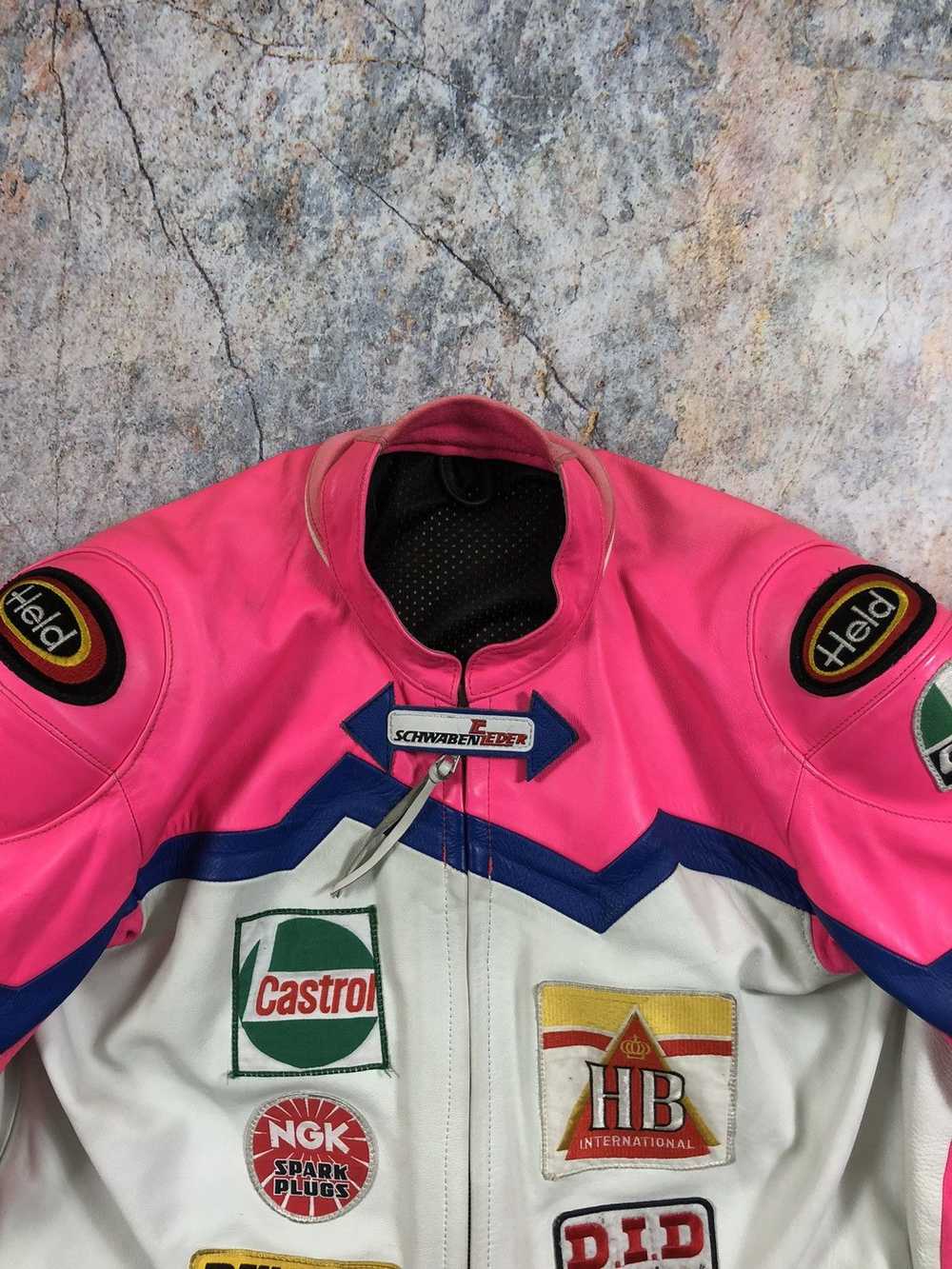 Leather Jacket × Racing × Vintage Racing leather … - image 3