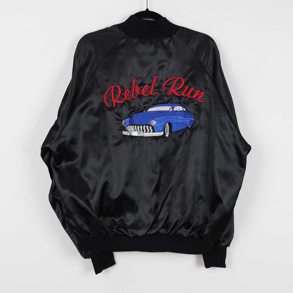 Vintage 90s Black Rebel Run 1999 Classic Cars Emb… - image 2