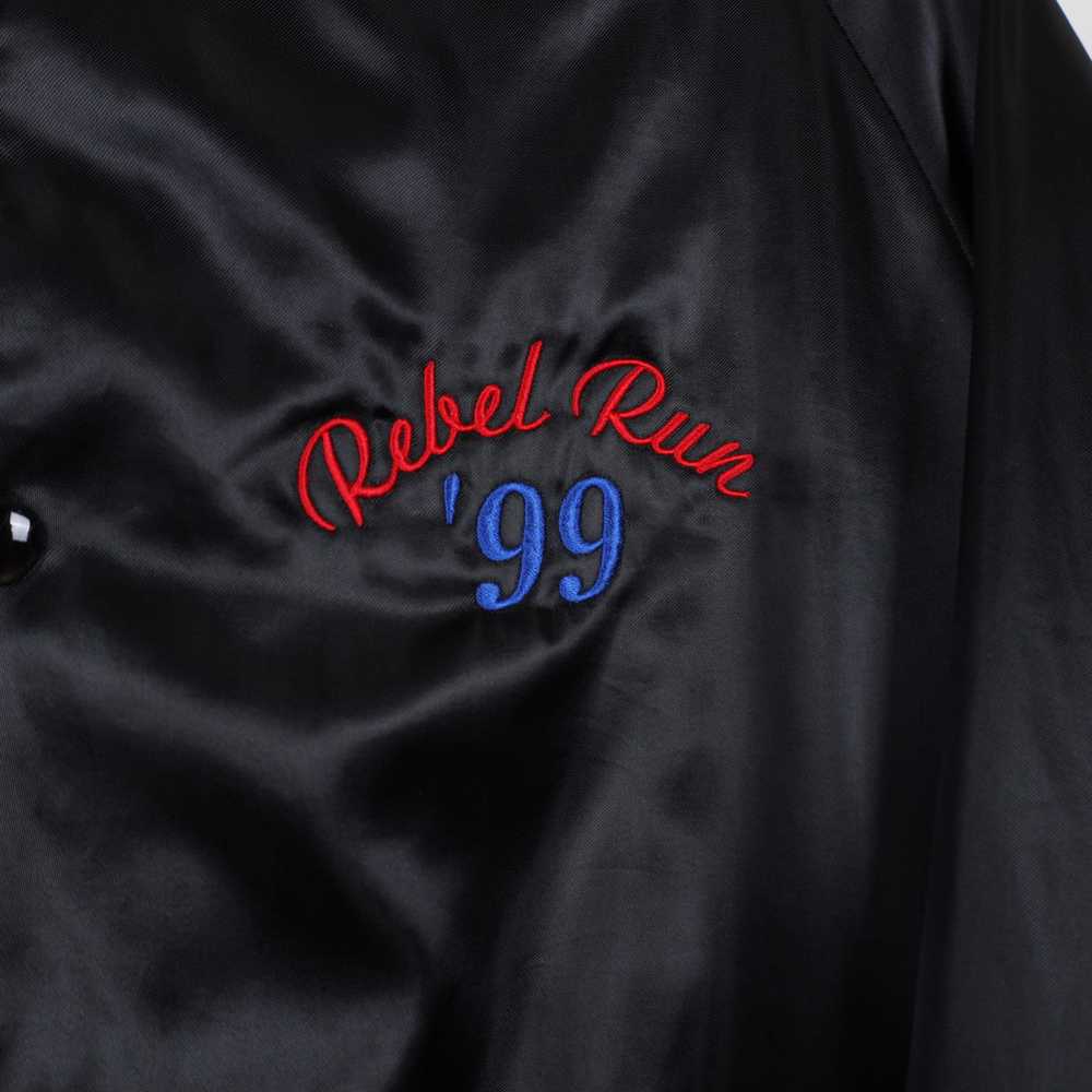 Vintage 90s Black Rebel Run 1999 Classic Cars Emb… - image 4