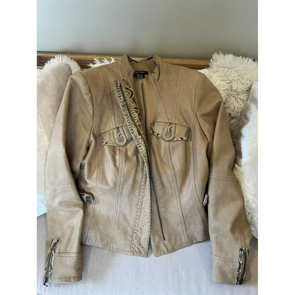 Non Signé / Unsigned Leather jacket - image 6