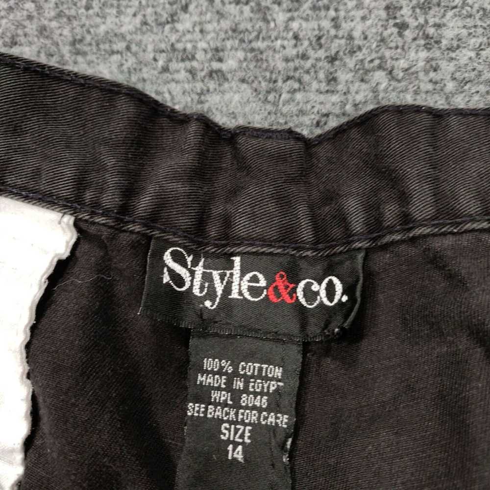 Vintage Style&co. Shorts Womens 14 Black Chino Hi… - image 3