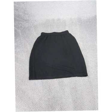 Vintage St. John Basics Skirt Womens 8 Black Knit… - image 1