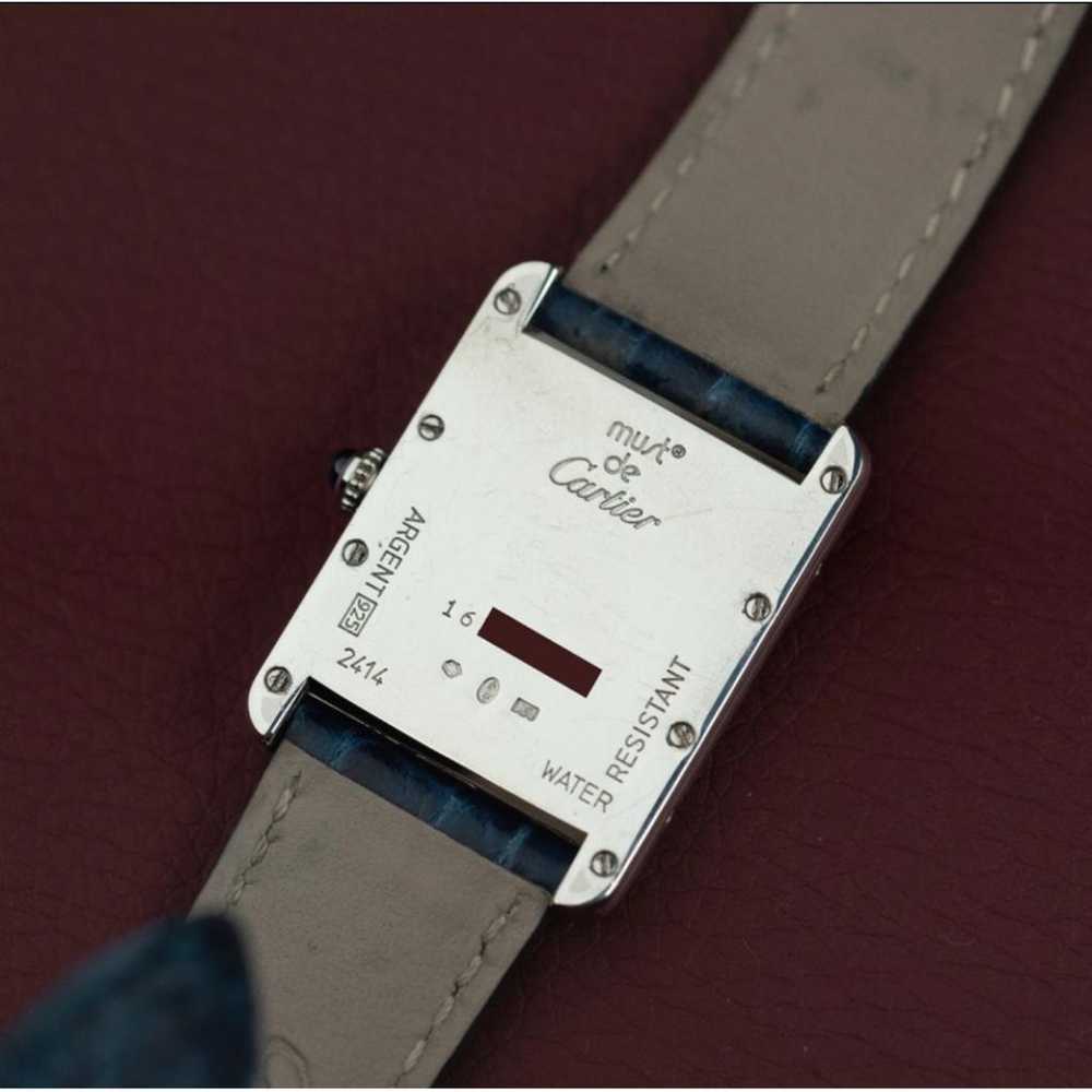 Cartier Tank Must silver watch - image 3