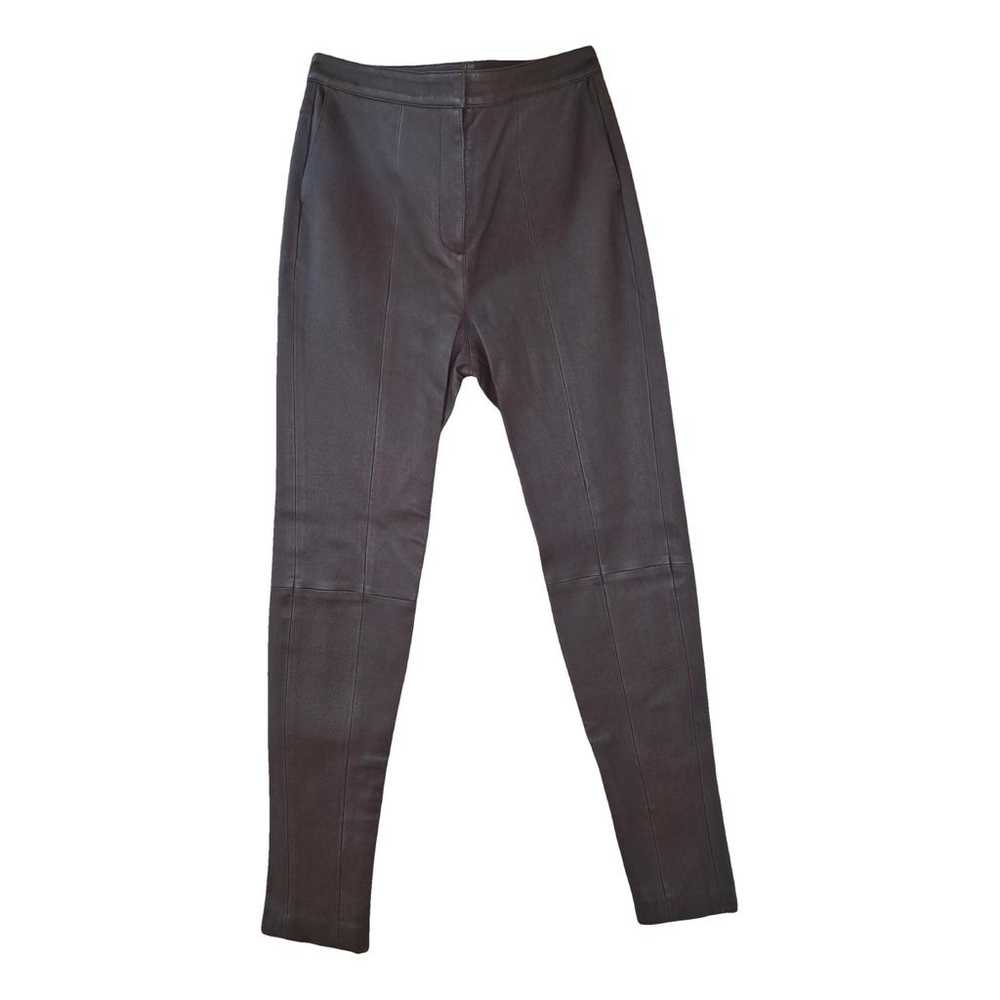 Balmain Leather slim pants - image 1