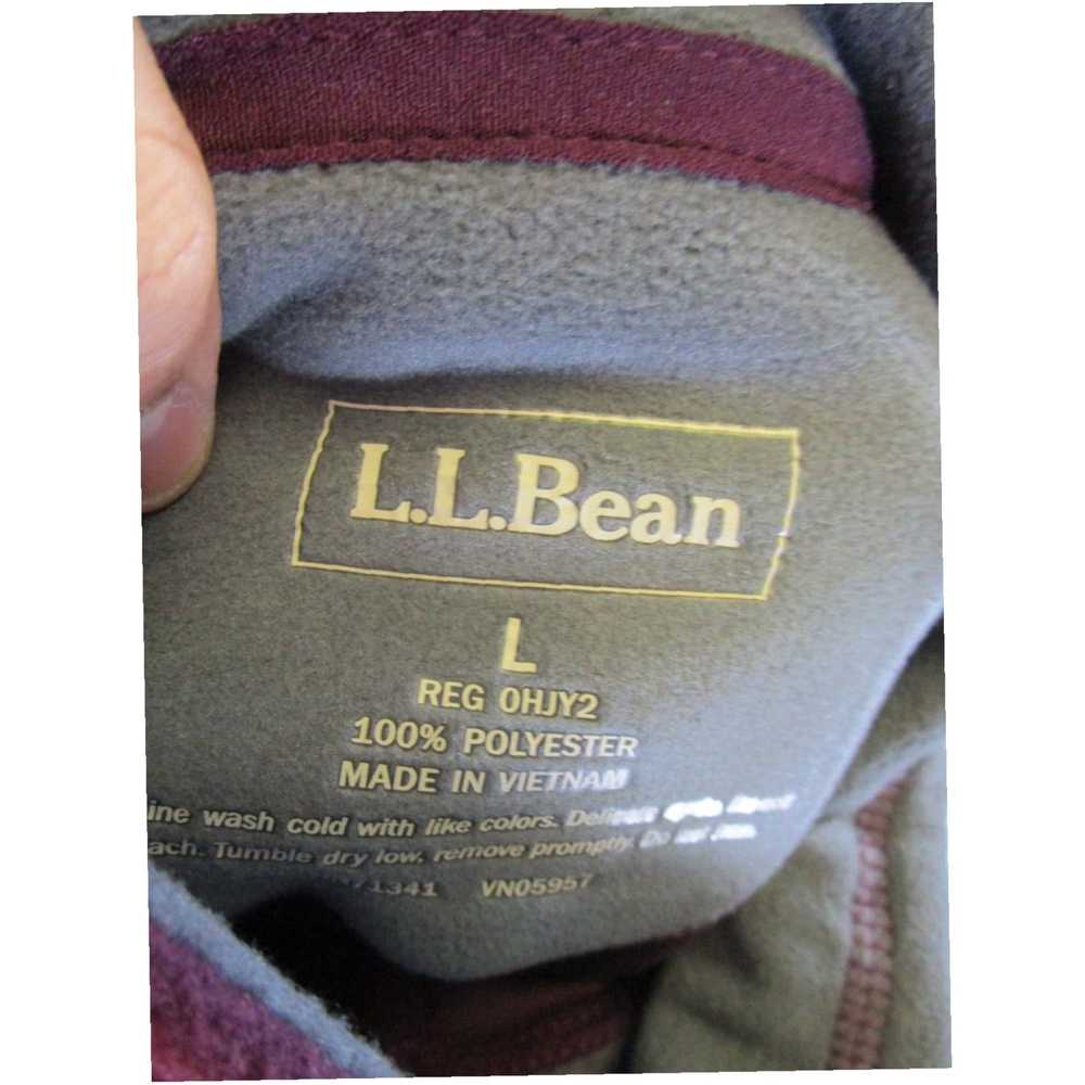 Vintage L.L. Bean Sweater Mens Mens Large Burgund… - image 6