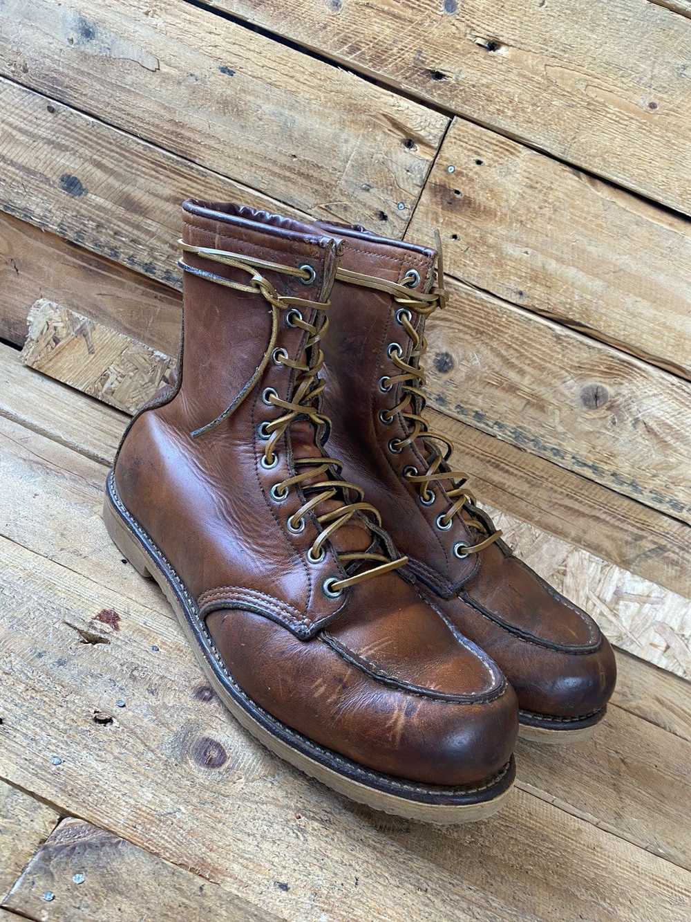 Red Wing Vintage 60’s Redwing 877 brown leather m… - image 11