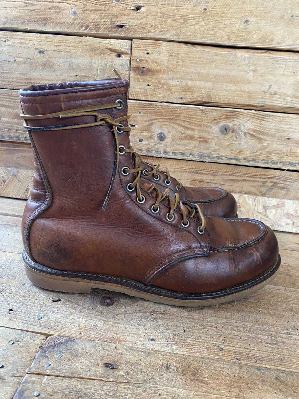 Red Wing Vintage 60’s Redwing 877 brown leather m… - image 8