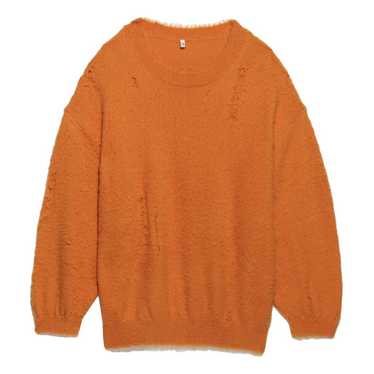 R13 Japanese fabric high quality terry grunge cotton camel blend sweatshirt