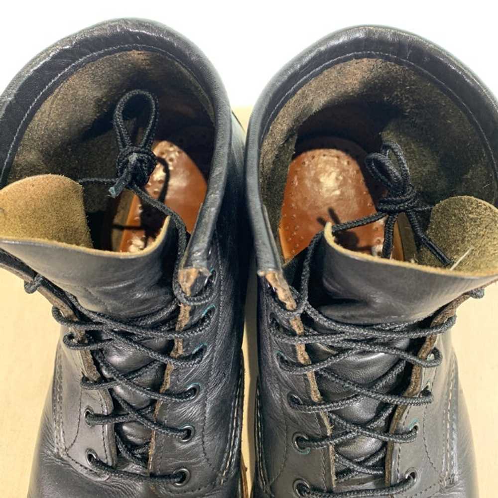 RED WING 9014 Beckman Work Boots Black Made in 11… - image 4