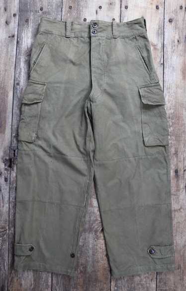 42 inch waist 1940s French vintage MOLESKIN workwear pants