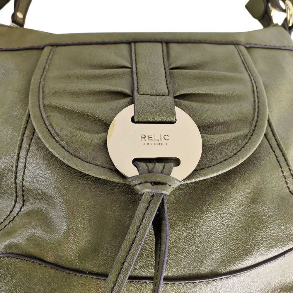 Relic Relic by Fossil Olive Green Faux Leather Cr… - image 10