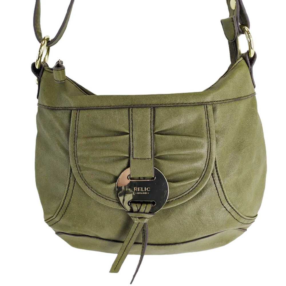 Relic Relic by Fossil Olive Green Faux Leather Cr… - image 3