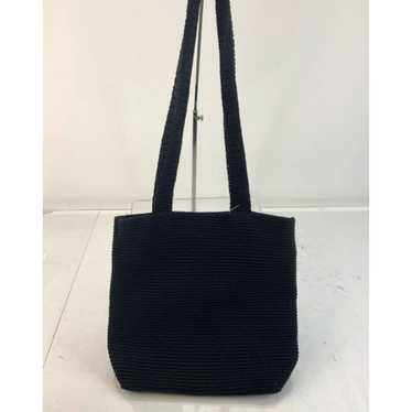 The Sak The Sak Black Crochet Fabric Shoulder Tote