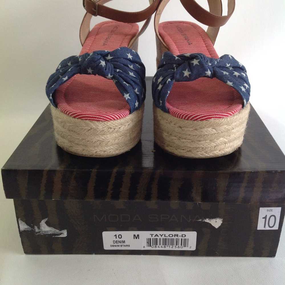 MODA SPANA SIZE 10 WEDGE SANDALS - image 12