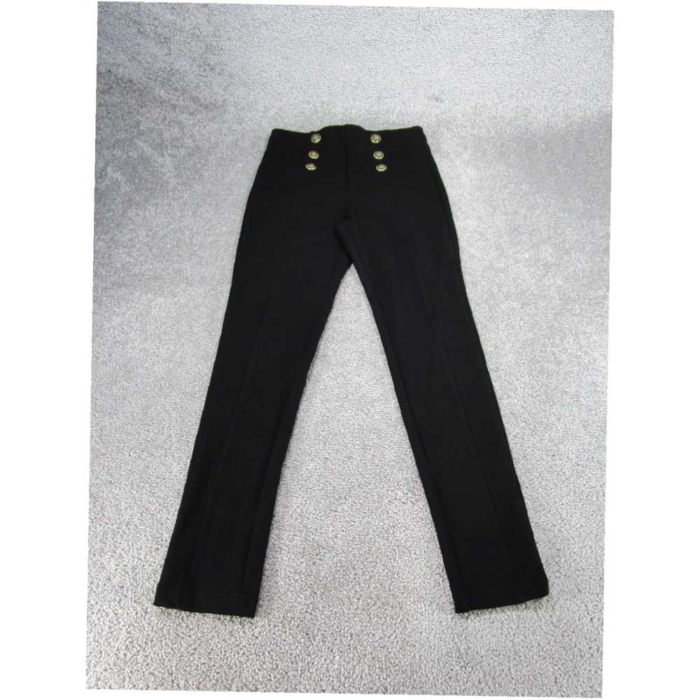 Zara Zara Leggings Womens Medium Black Sailor But… - image 1