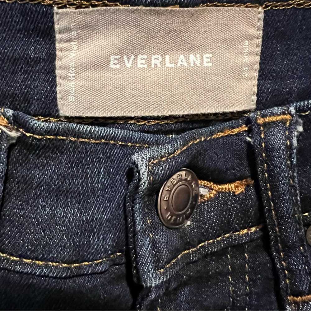 Everlane Ankle Jean Dark Wash mid rise size 24 - image 3