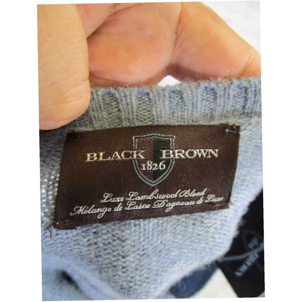 Blend Black Brown 1826 Sweater Mens 2Xl Blue Lamb… - image 6