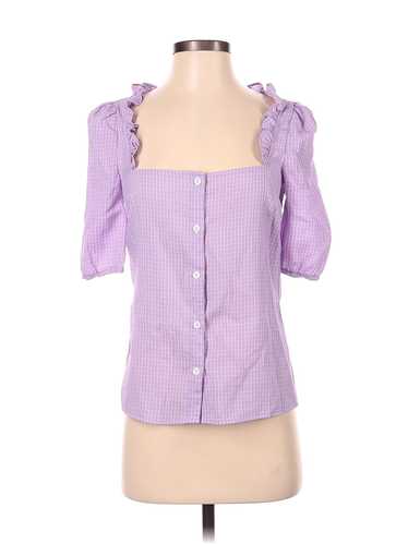 Nasty Gal Inc. Women Purple Short Sleeve Blouse 2 - image 1