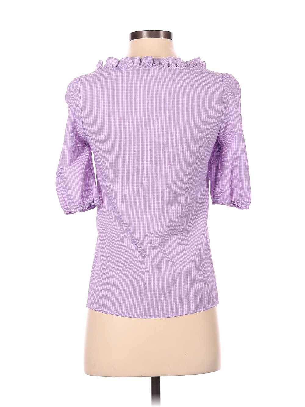 Nasty Gal Inc. Women Purple Short Sleeve Blouse 2 - image 2