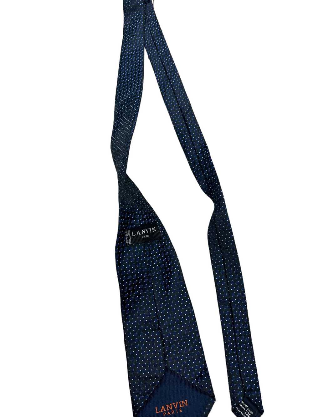 Designer × Lanvin × Luxury Lanvin navy tie - image 2