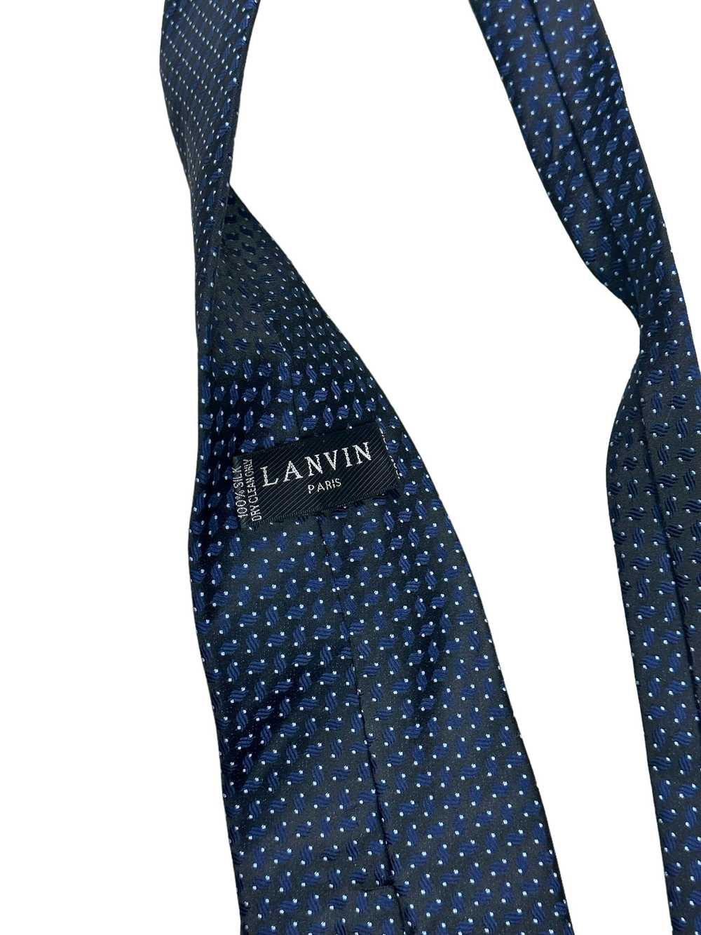 Designer × Lanvin × Luxury Lanvin navy tie - image 3