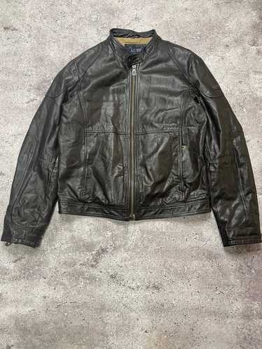 Armani × Giorgio Armani × Leather Jacket Vintage … - image 1