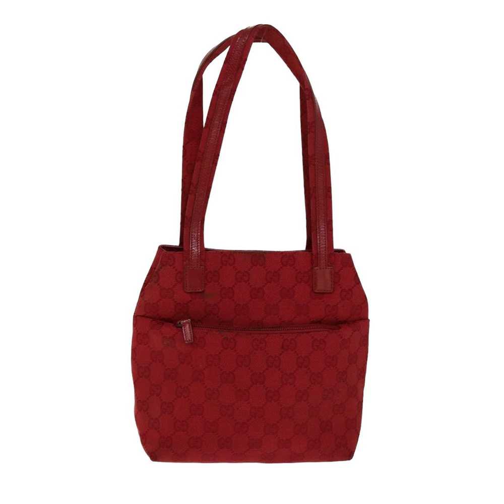 Gucci Red Canvas Shoulder Bag (Pre-Owned) - image 1