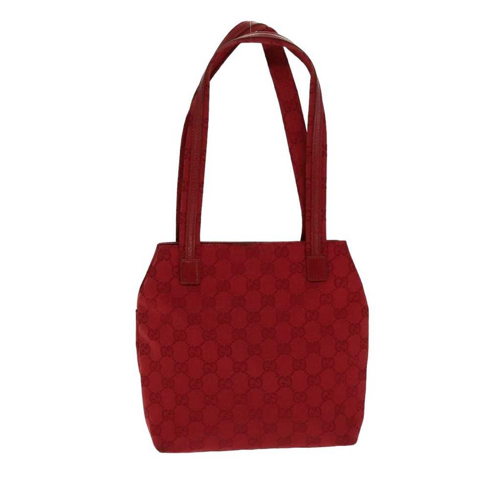 Gucci Red Canvas Shoulder Bag (Pre-Owned) - image 2