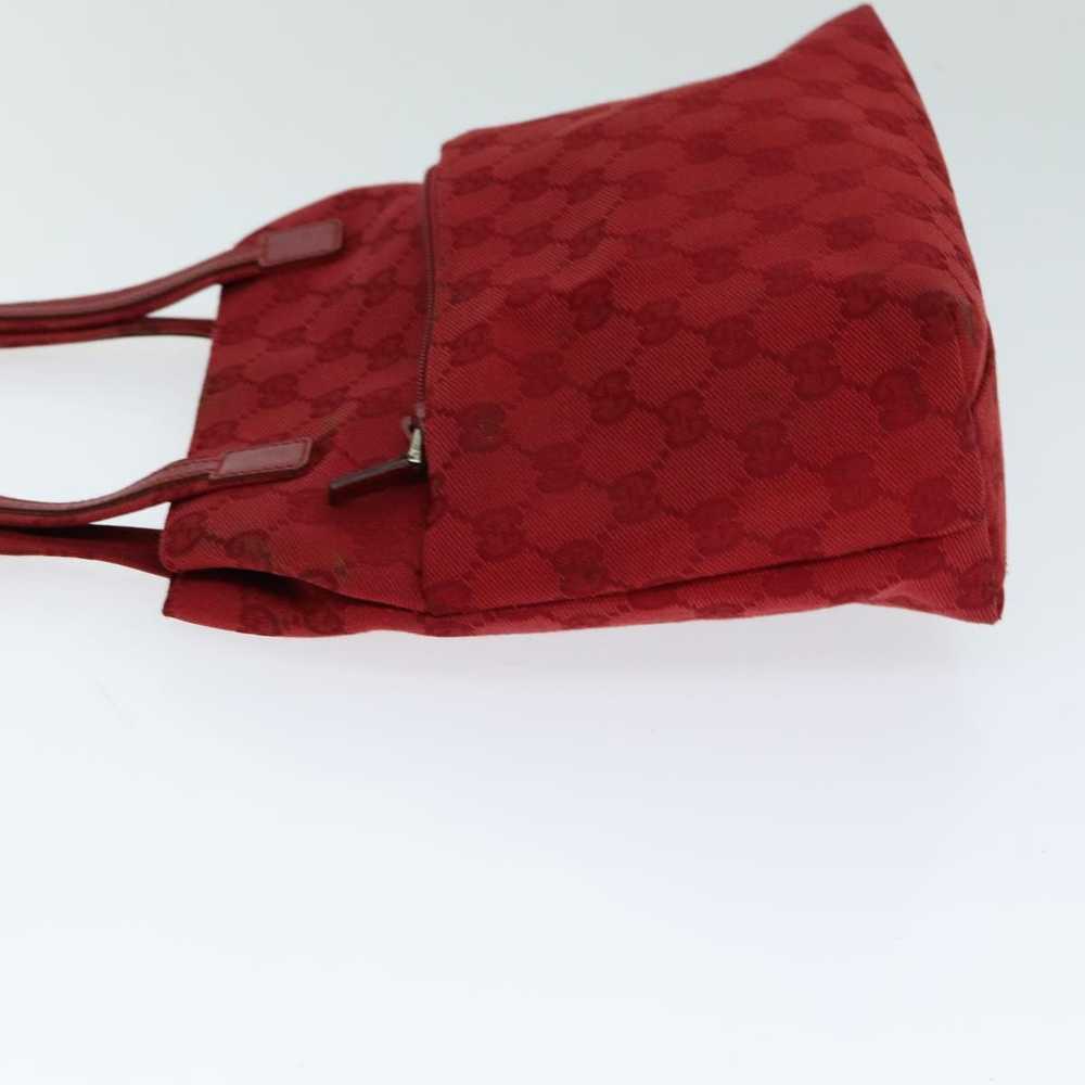 Gucci Red Canvas Shoulder Bag (Pre-Owned) - image 4