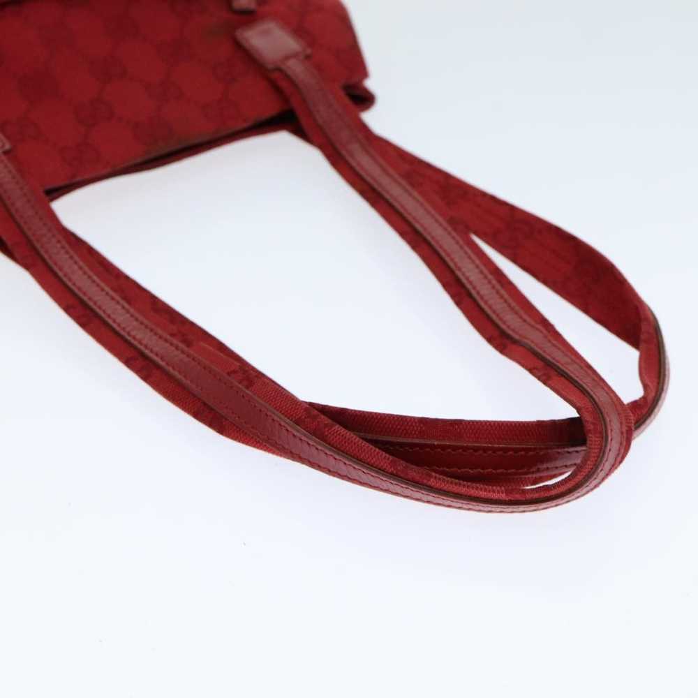 Gucci Red Canvas Shoulder Bag (Pre-Owned) - image 5