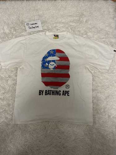 Bape american flag shirt best sale