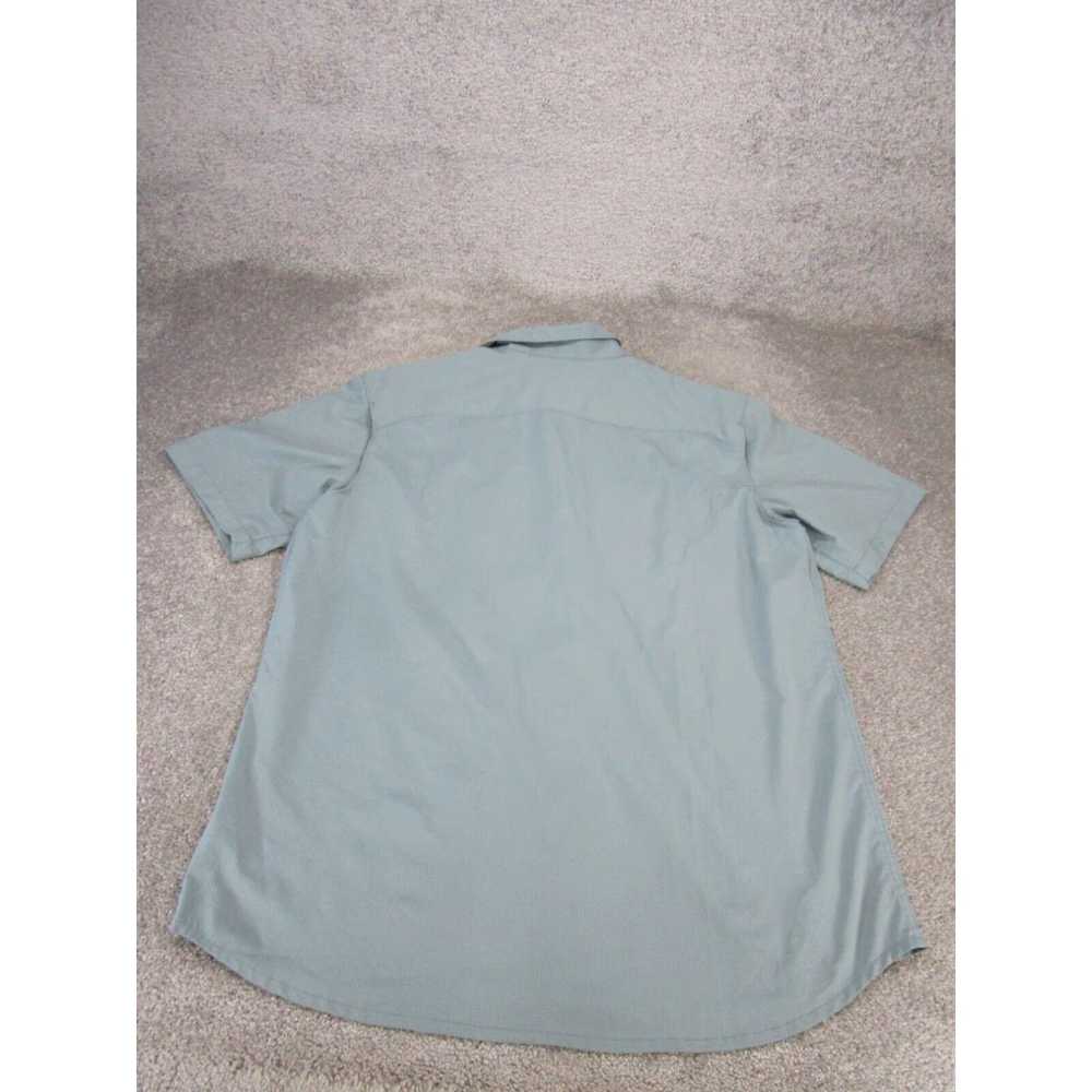 Vintage Columbia Shirt Mens Xl Blue Short Sleeve … - image 3