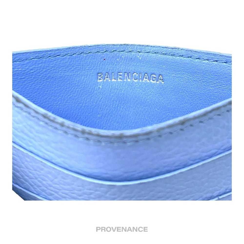 Balenciaga Leather card wallet - image 4