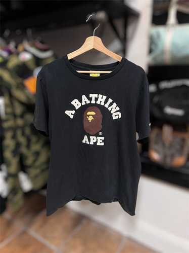 Bape BAPE Vintage College Logo Black Tee