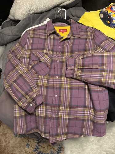 Supreme Supreme Purple/Yellow Lined Flannel